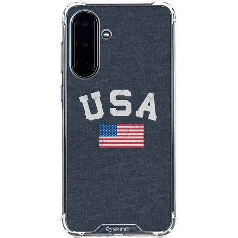 USA with American Flag Galaxy A36 5G Clear Case